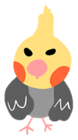 Cockatiel Cotton Candy and Jin's Daily-1 sticker #2682372