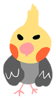 Cockatiel Cotton Candy and Jin's Daily-1 sticker #2682372