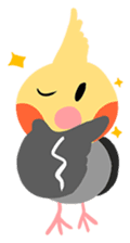 Cockatiel Cotton Candy and Jin's Daily-1 sticker #2682373