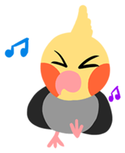 Cockatiel Cotton Candy and Jin's Daily-1 sticker #2682375