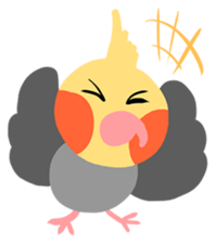 Cockatiel Cotton Candy and Jin's Daily-1 sticker #2682377