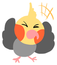 Cockatiel Cotton Candy and Jin's Daily-1 sticker #2682377