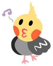 Cockatiel Cotton Candy and Jin's Daily-1 sticker #2682378
