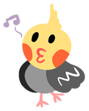 Cockatiel Cotton Candy and Jin's Daily-1 sticker #2682378