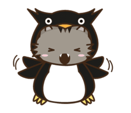 Cat wanna be Penguin sticker #2682739