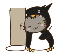 Cat wanna be Penguin sticker #2682745