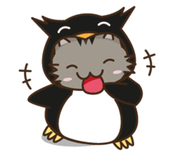 Cat wanna be Penguin sticker #2682750