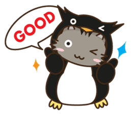 Cat wanna be Penguin sticker #2682751