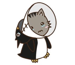Cat wanna be Penguin sticker #2682759