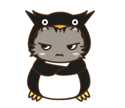 Cat wanna be Penguin sticker #2682762