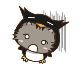 Cat wanna be Penguin sticker #2682763