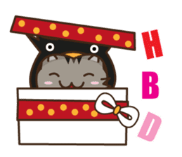 Cat wanna be Penguin sticker #2682771
