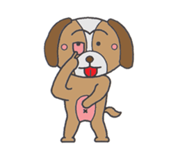 Love's lop-eared dog sticker #2682837