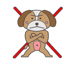 Love's lop-eared dog sticker #2682842