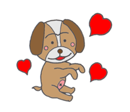 Love's lop-eared dog sticker #2682852