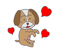 Love's lop-eared dog sticker #2682852