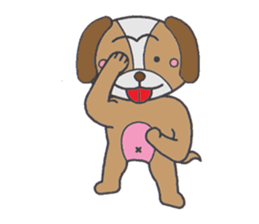 Love's lop-eared dog sticker #2682856