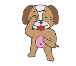 Love's lop-eared dog sticker #2682856