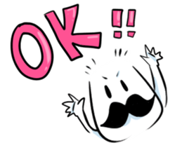 mustache boy. sticker #2682860