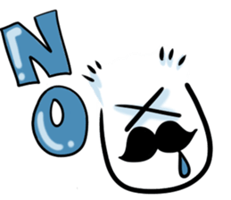 mustache boy. sticker #2682861