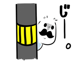 mustache boy. sticker #2682866