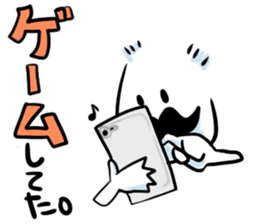 mustache boy. sticker #2682872