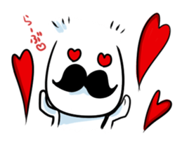 mustache boy. sticker #2682874