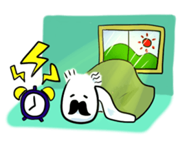 mustache boy. sticker #2682877