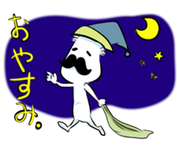 mustache boy. sticker #2682878