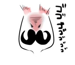 mustache boy. sticker #2682879