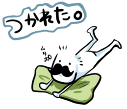 mustache boy. sticker #2682885