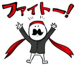 mustache boy. sticker #2682889