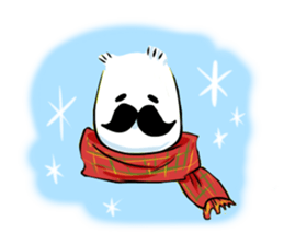 mustache boy. sticker #2682894