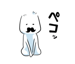mustache boy. sticker #2682895