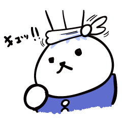 Rabbit who is studying for an exam.