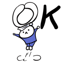 Rabbit who is studying for an exam. sticker #2684342