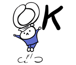 Rabbit who is studying for an exam. sticker #2684342