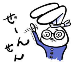 Rabbit who is studying for an exam. sticker #2684363