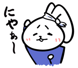 Rabbit who is studying for an exam. sticker #2684374