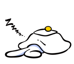 Rabbit who is studying for an exam. sticker #2684376