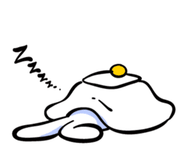 Rabbit who is studying for an exam. sticker #2684376