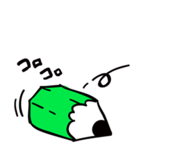 Rabbit who is studying for an exam. sticker #2684378