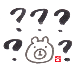 Face Bear-brush Japanese ver.- sticker #2685028