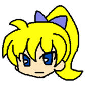 ribbon little girl sticker #2685688