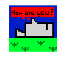 Moai of pixel art sticker #2685793