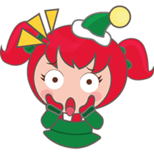 Mira, christmas girl sticker #2685893