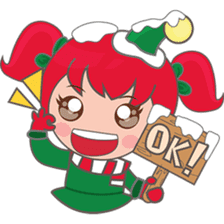 Mira, christmas girl sticker #2685915