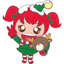 Mira, christmas girl sticker #2685923