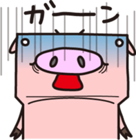 Robot animal PIG sticker #2686020
