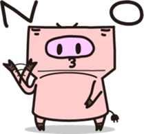 Robot animal PIG sticker #2686026